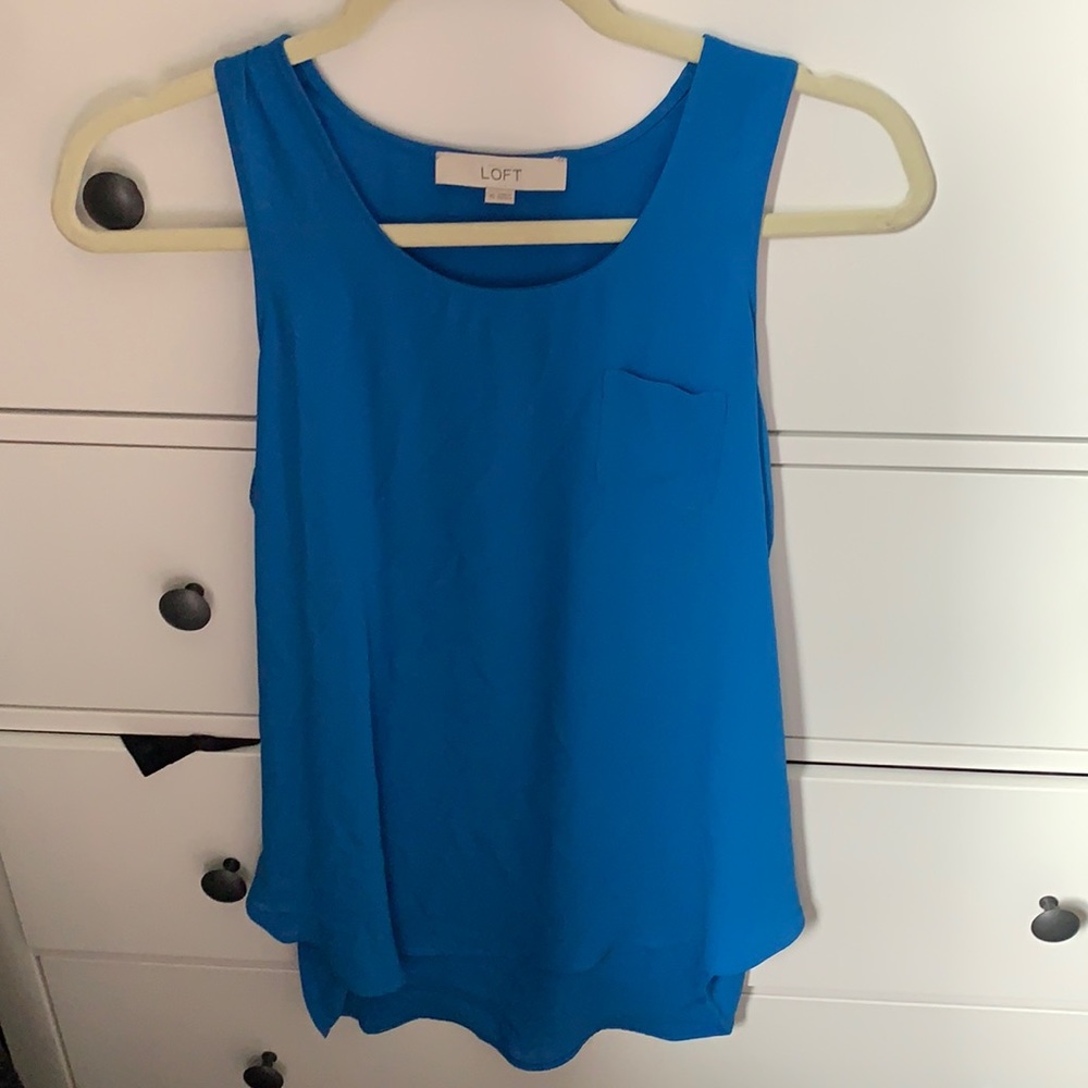 BLUE RAZORBACK BLOUSE - SIZE XS